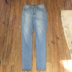 Lightwash Fashion Nova jeans, BARELY WORN